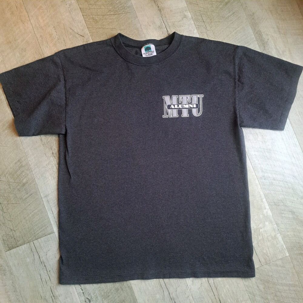 Vintage MTU Michigan Tech University Tshirt Logo Large Houghton Upper Peninsula